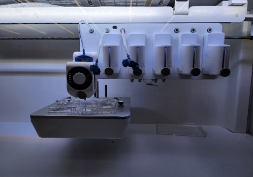 Wider view of CELLINK bioprinter used for FRESH and GelMA bioprinting evaluation